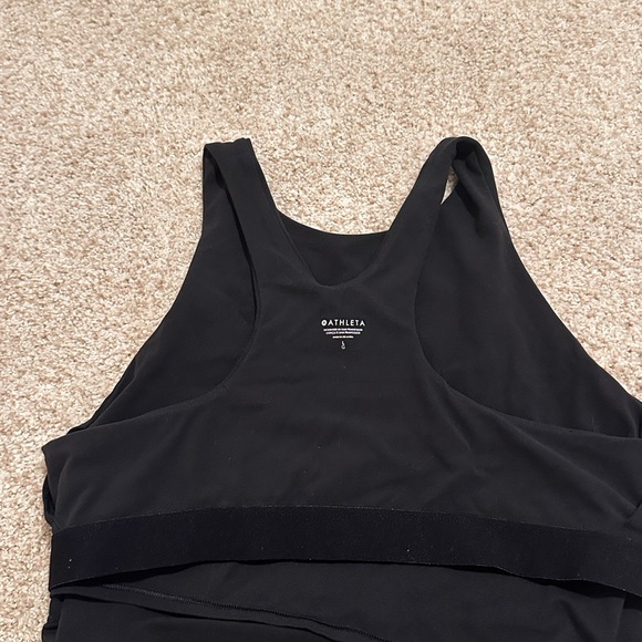 Athleta Conscious Crop Top - A-C Cup - Black - Highneck - Picture 7 of 7